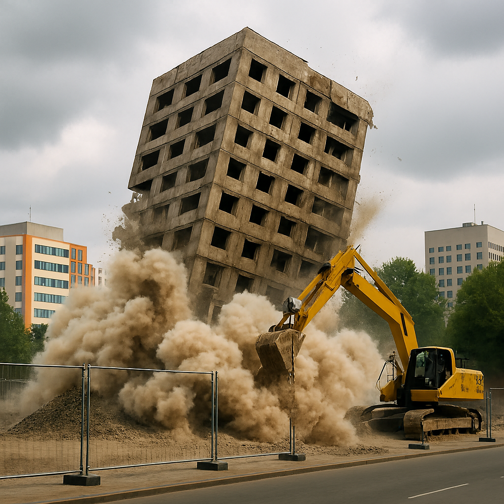 Kontrollü Bina Yıkımı Ankara - Kontrollü Bina Yıkımı projesi